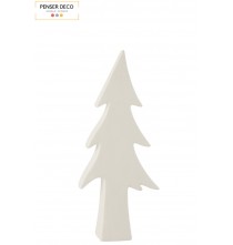 Sapin De Noël En Céramique blanc / H.45 cm