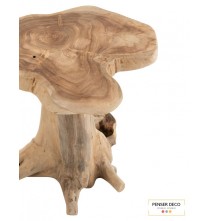 Table D'appoint ronde / Bois, Hauteur de 41 cm