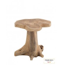 Table D'appoint ronde / Bois, Hauteur de 41 cm