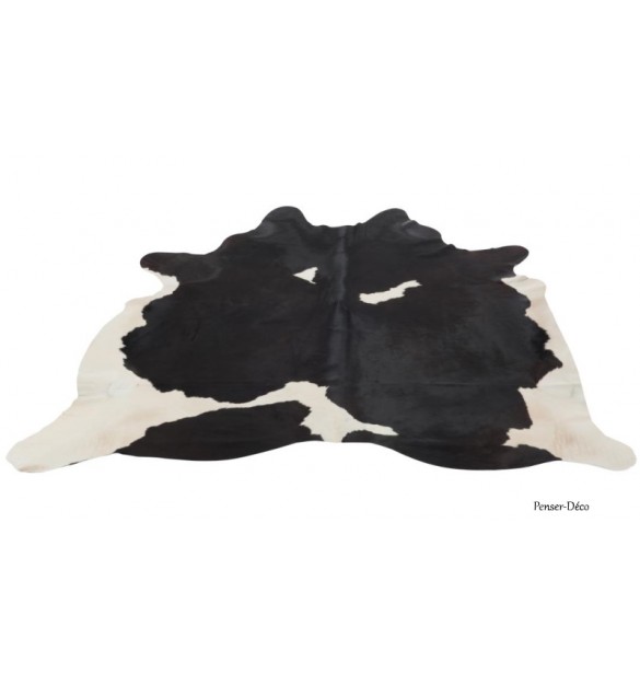 Peau de Vache cuir Noir/Blanc, Penser-Déco.fr