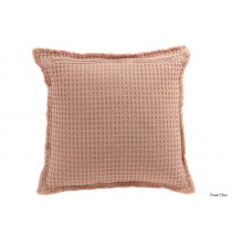 Coussin Gaufré Rose / 50 cm, coussin décoratif, Penser-Déco.fr